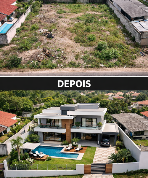 Construção Civil - Antes e Depois